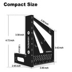 Multi-angle Measuring Ruler 3d Woodworking Square  22 5-90 Degree Aluminum Alloy