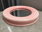 Vintage Mid-century Soviet Pink Mirror Plastic Frame Space Age Furniture