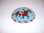 Rare Vintage Native American Beaded Leather Large Belt Buckle Jockey Horse