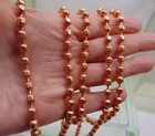 Copper Ball Chain Necklaces   Faceted 6 3mm Bead    13 Size Various Lengths