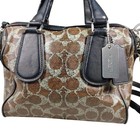 Coach Signature 2way Satchel Brown 19a