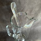 Cocktail Mixer Glass Pitcher   Stirrer Martini Dove Tail Mouth Pour 12  As Is