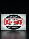 Deep Rock Gasoline Led Lighted Sign 12x8 Vintage Gas Oil Garage Wall Decor