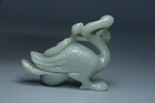 China Antique Qing Dynasty Old Hetian Jade Carved Mandarin Duck Figurines