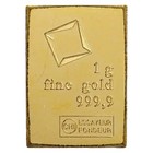 1 Gram Gold Bar - Random Design