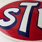 Vintage Stp Porcelain Sign - Gas Pump Automotive Sign