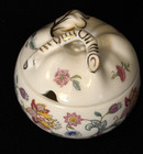 Minton Porcelain  haddon Hall  Pumpkin Shape Jam Jar  Condiment  Bone China