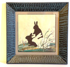 Vintage Alison Shriver Scissor Cut  Silhouette  rabbits   1991 