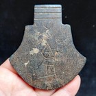 Chinese Jade hongshan Culture  Black Magnet  Ancient Exquisit Statue Pendant3199