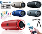 Portable Speaker Wireless Bluetooth 5 1 Waterproof Stereo Loud Bass Usb tf Strap