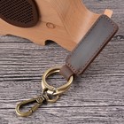 Personalized Genuine Leather Retro Key Chain Ring Keyfob Keychain Creative Gift