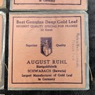 August Ruhl 22 Karat Gold Leaf Frames 375 Leaves American Shade Square Nos