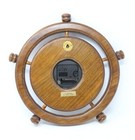 Vintage Solid Wood Quartz Wall Clock Helm Ship   s Steering Wheel 12    Decoration  