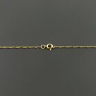 10k Yellow Gold  7mm Singapore 16 Inch Pendant Chain Necklace 