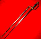 Antique Original French Officers Sword Epee 1872 Pattern Signed Blade W scabbard