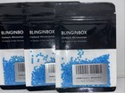 Lot Of 5- Blinginbox Flatback Rhinestones   Neon Blue Ab ss10