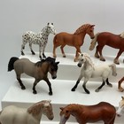 Schleich Horses Pony Ponies Figures Lot Of 17 Brown Spotted Black White Retired