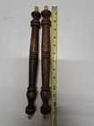 2 Oak Antique Wood Spindles - Furniture Salvage Repurpose -old Finish 12 Inch 