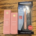 Assorted Full Size Set  Tweezerman Slant Tweezer   Ewc Groom Brow Serum   Gel