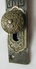 Antique Victorian Eastlake Cast Iron Surface Slide Bolt Door Latch 1880s