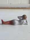 Vintage Mermaid Nude Figure Bisque Japan Orange Figurine