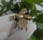 Antiqued Solid Brass Copper Honey Bee Animal Statue Sculpture