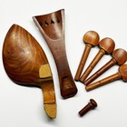 Viola Rose Wood Fitting Tailpiece Chinrest Pegs Endpin Screw Parisan Eye