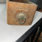 Vintage  Wooden Singer  White Treadle Sewing Cabinet Drawer 