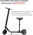Segway Ninebot Adjustable Seat Saddle For Es1 es2 es3 es4 Kick Scooter