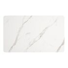 36  X 60  Rectangular Restaurant Table Top With White Marble Laminate Top Finish