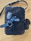 Genuine Nikon Slr Camera   Lens Leather Compartment Hard Case Holds 3 Lenses