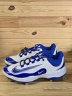 Nike Alpha Huarache Elite 4 Low Baseball Cleats Blue White Fd2745-108 Men s 8 5