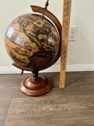 Vintage Italian Tabletop Word Globe Handcrafted 21 Inches Tall