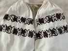 Antique Hand Embroidered Peasant Dress Ukrainian Vyshyvanka Hemp Shirtdress