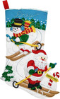 Felt Stocking Applique Kit  18   Downhill Skiers