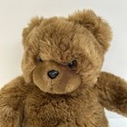 Vintage Eden Brown Teddy Bear Fluffy Turned Head Closed Mouth Plush