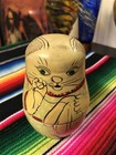 Vintage Wooden Cat Kitten Matryoshka Russian Nesting Dolls Set Of 5 Hand-painted