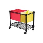 Safco Wire Mobile File One-shelf 14w X 24d X 20-1 2h Black 5201bl