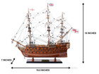 Hms Victory Lord Nelson s Flagship Wooden Scale Model Tall Ship 21  Sailboat New