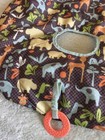 Infantino Boys Brown Blue Elephants Yellow Hippo Giraffe Shopping Cart Cover