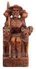 Odin Norse God Statue - Allfather Viking Figurine Home Decor  wood Finish 