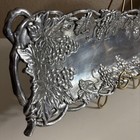 Vntg Arthur Court 1995 Grape Oblong Serving Tray Platter Large 19    Grapevine