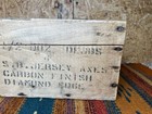 Vintage Shapleigh Howe Diamond Edge Jersey Axes Shipping Wooden Crate
