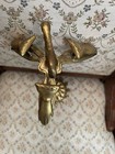 Vintage Brass Hand glove Clip Stand Victorian Style Card Holder 11    Tall  Japan