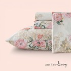 New Anthro Vintage Antique Floral Print Boho Queen King Bedding Duvet   Sham Set