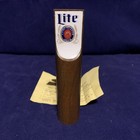 Miller Lite Small Shotgun Wooden Beer Tap Handle Vintage 4    Tall 2 Sided