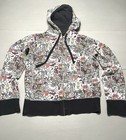 Volcom Ryan Sheckler Lil Monsters Zip Up Fleece Hoodie Size L Youth Vintage