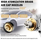 Hvlp Air Paint Spray Gun 1 3 1 7 2 0mm Nozzles Kits Gravity Feed Car Home Primer