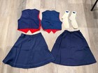Vintage Camp Fire Girl Lot Outfits Blue Bird Skirt Vest Socks