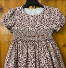 Nwot Purple   Brown Floral  Print Dress By Edgehill Collection Size 6